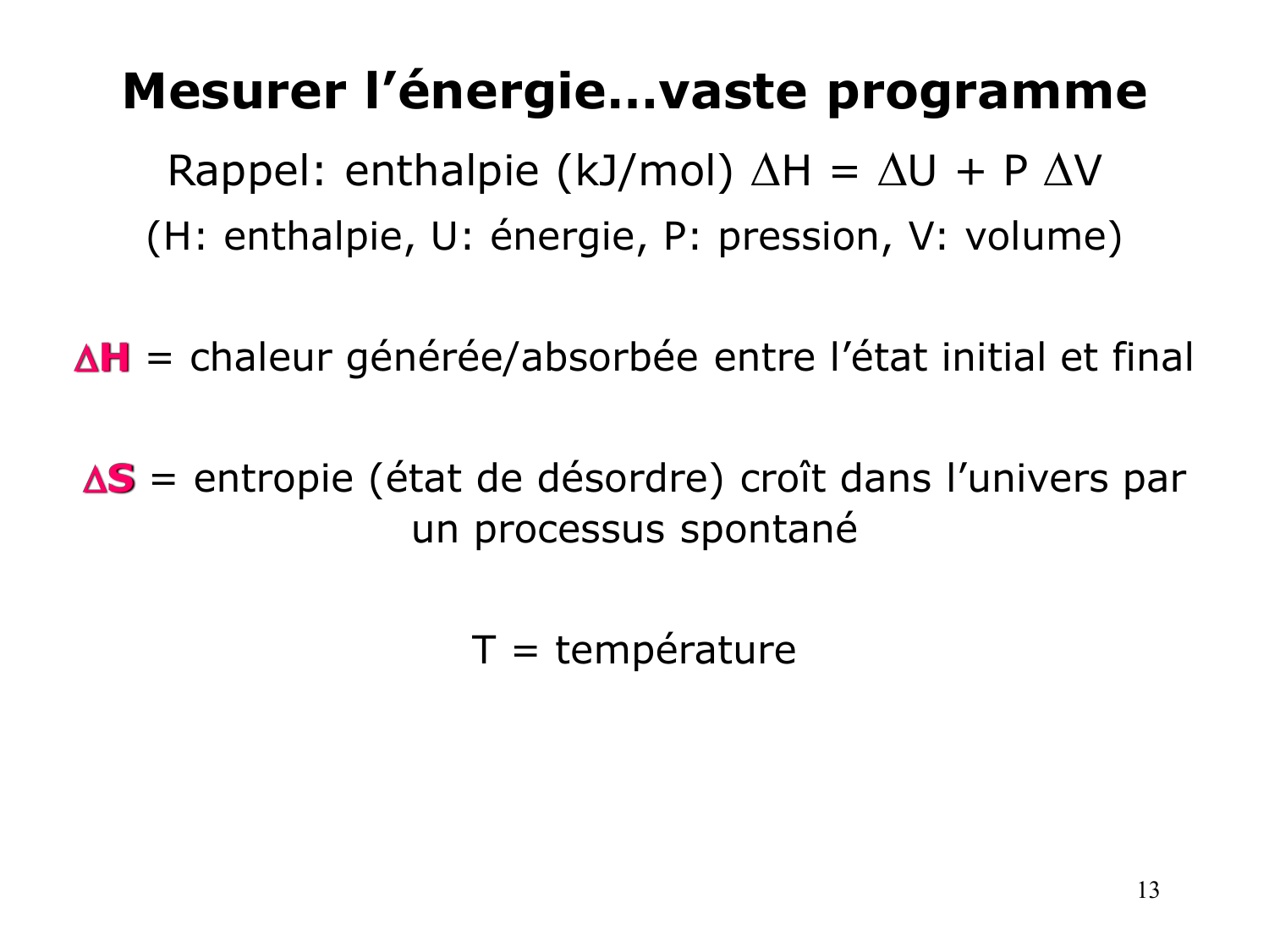 Bioénergétique page 13