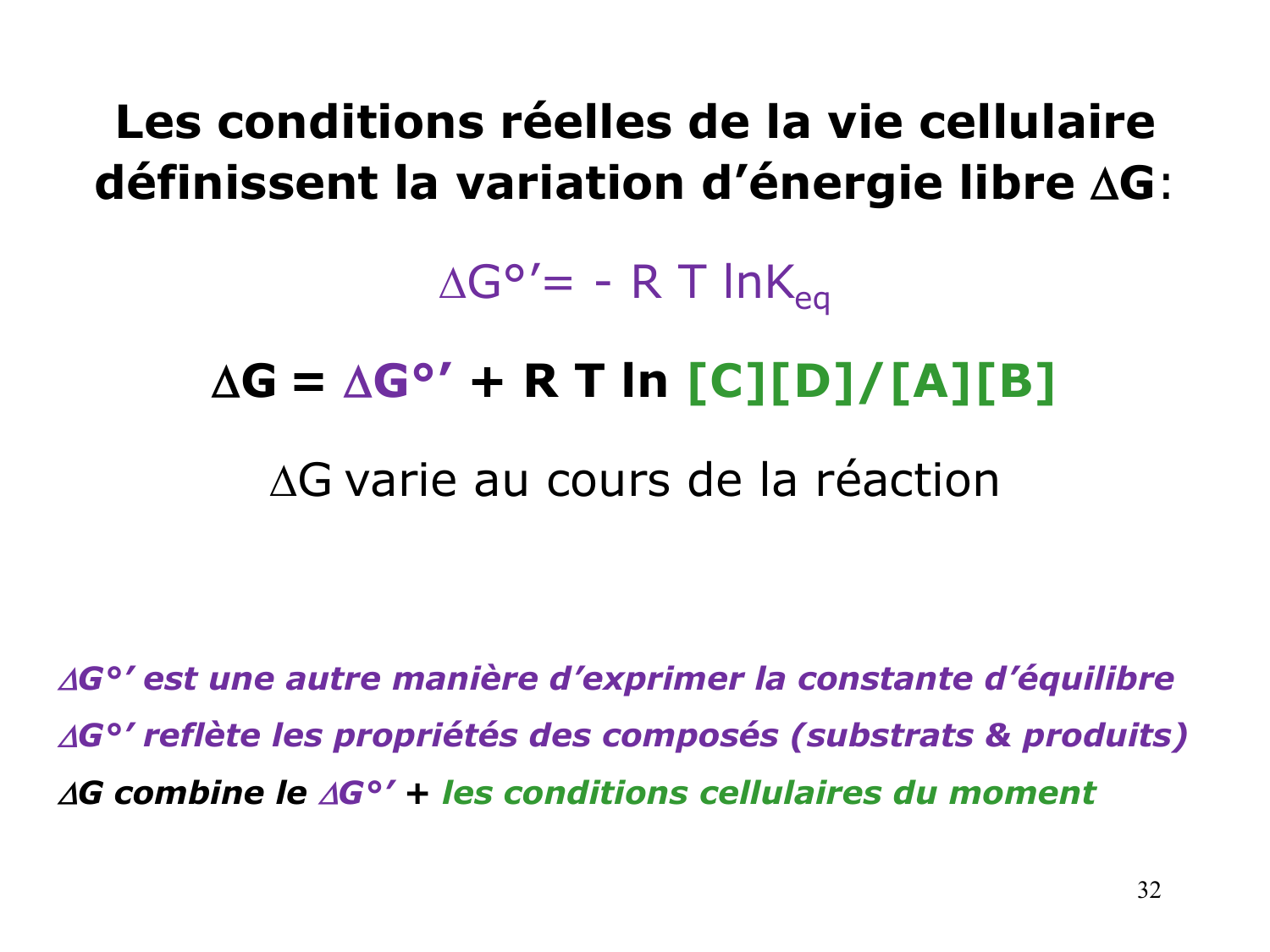 Bioénergétique page 32