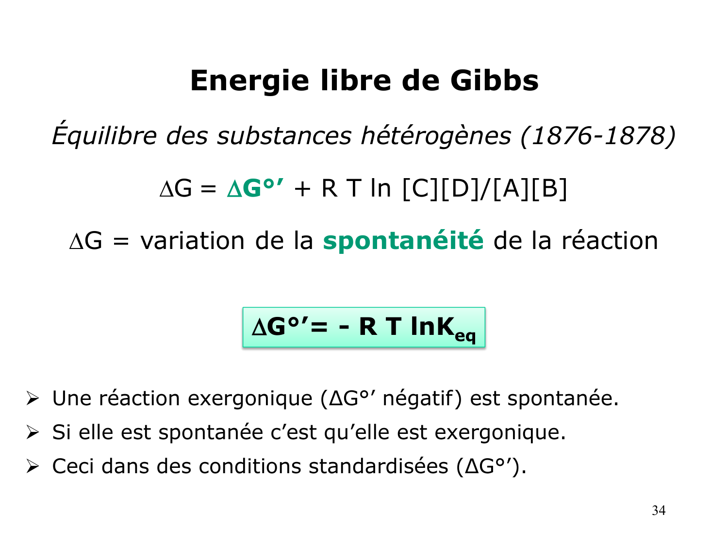 Bioénergétique page 34