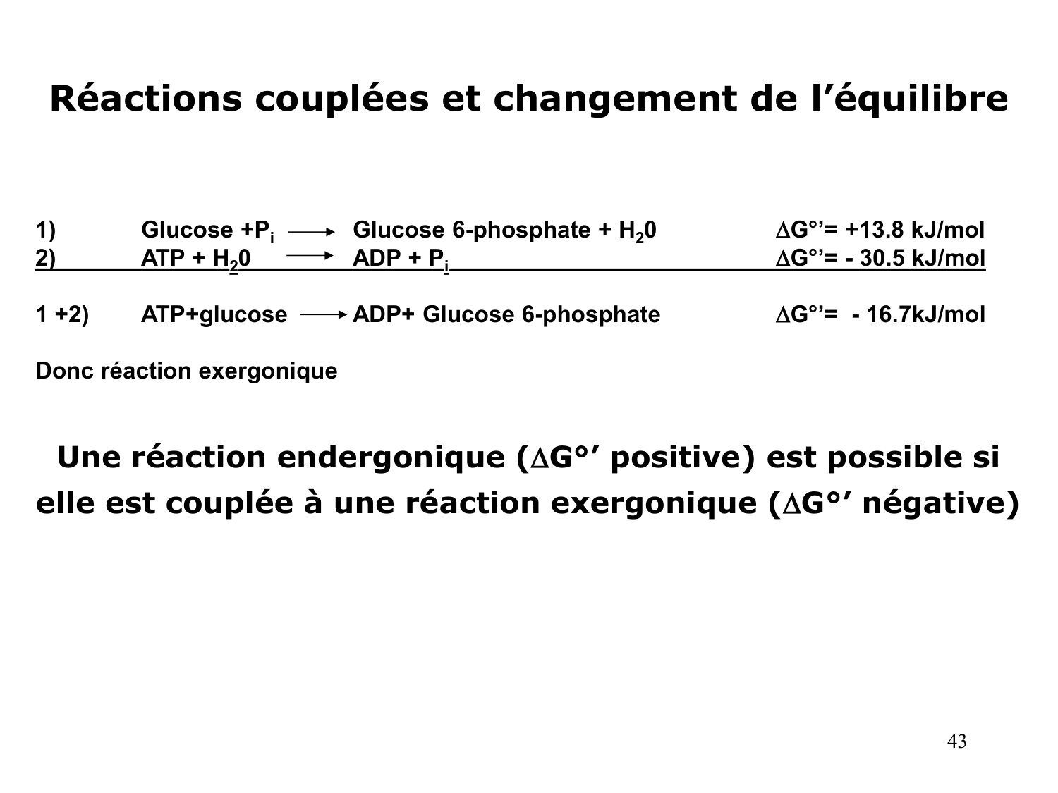 Bioénergétique page 43