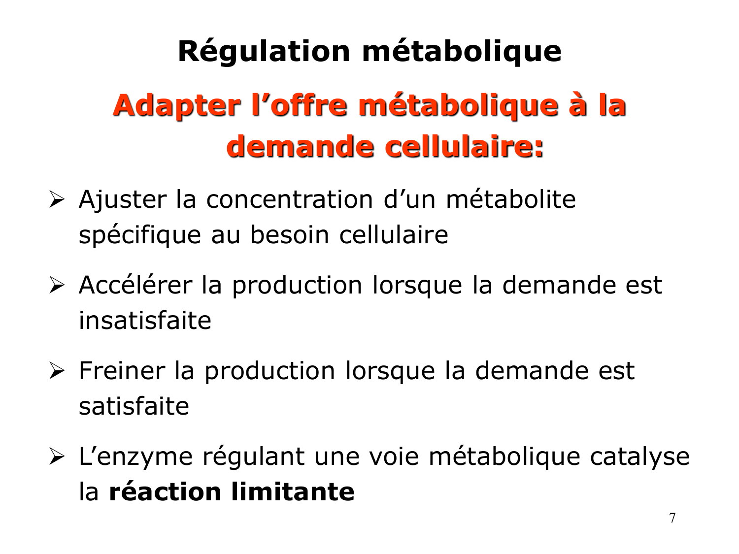 Enzymes II — régulation et coenzymes page 7