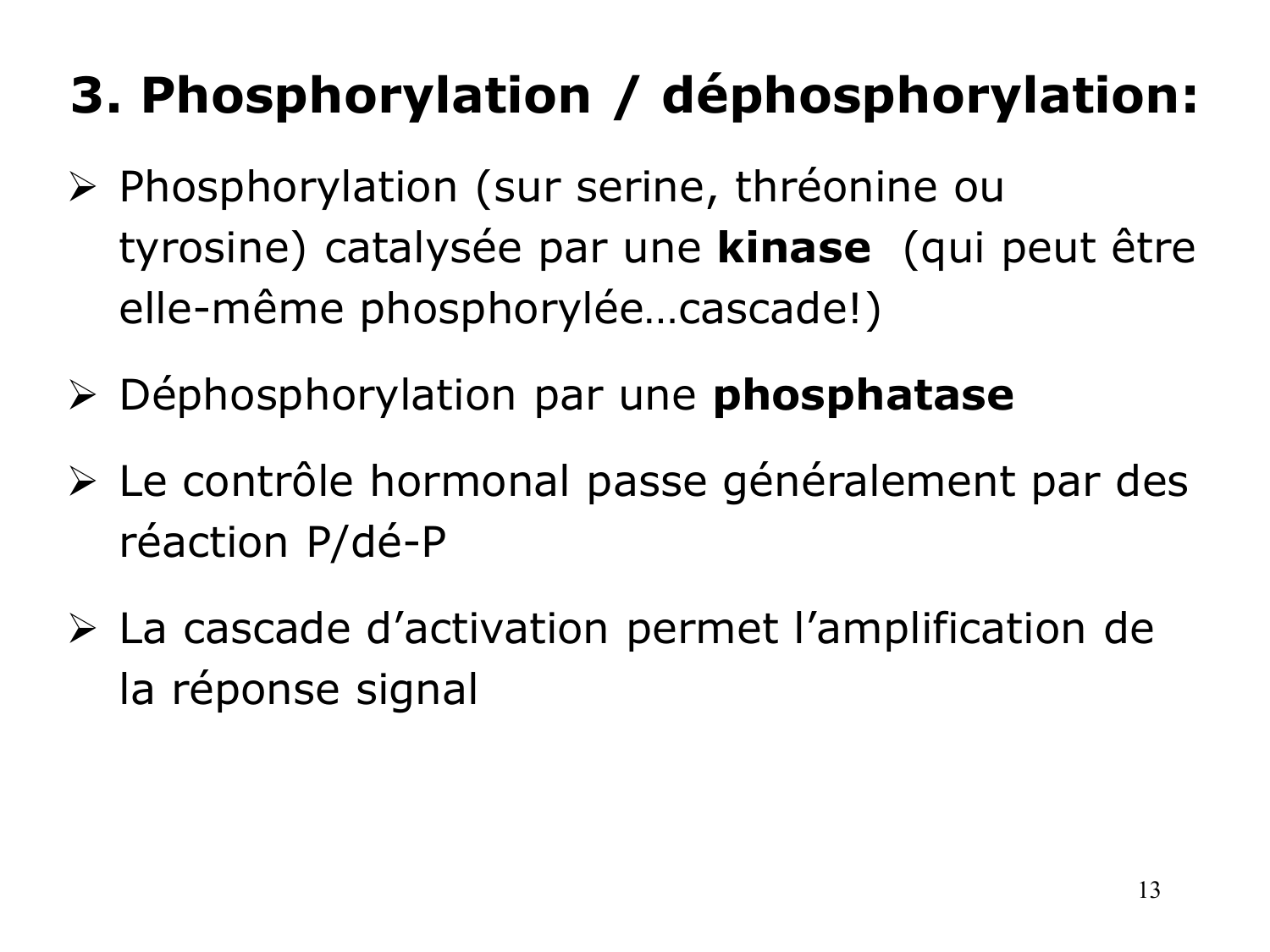 Enzymes II — régulation et coenzymes page 13