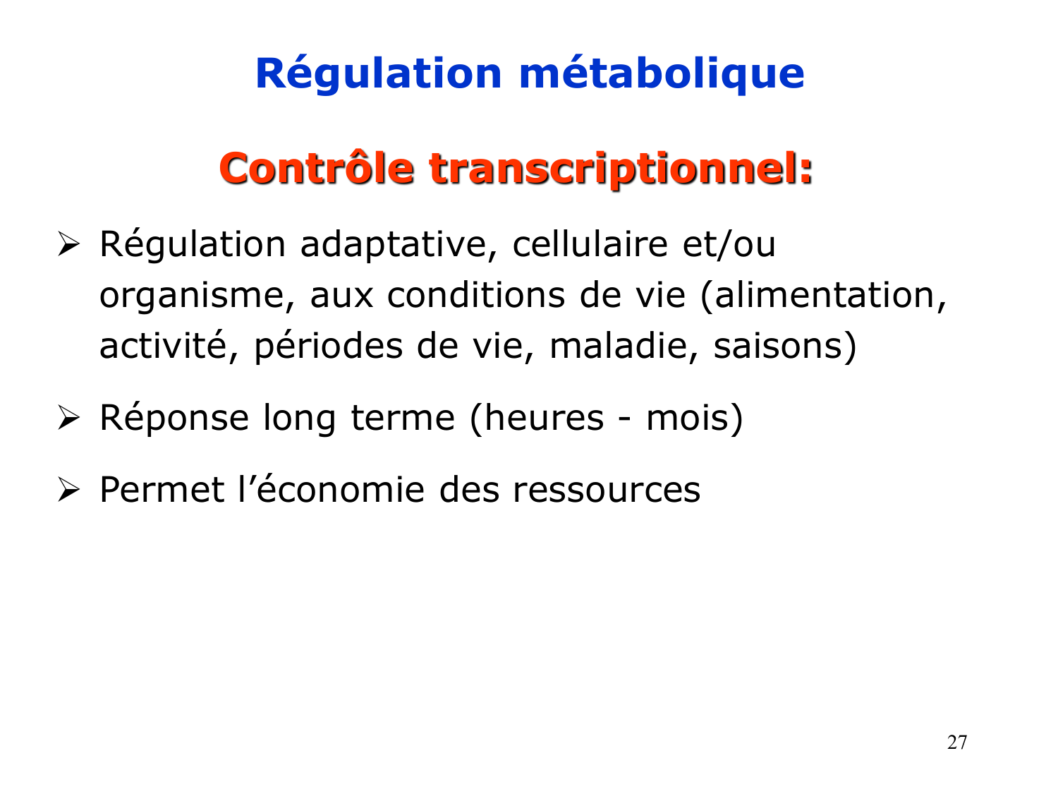 Enzymes II — régulation et coenzymes page 27