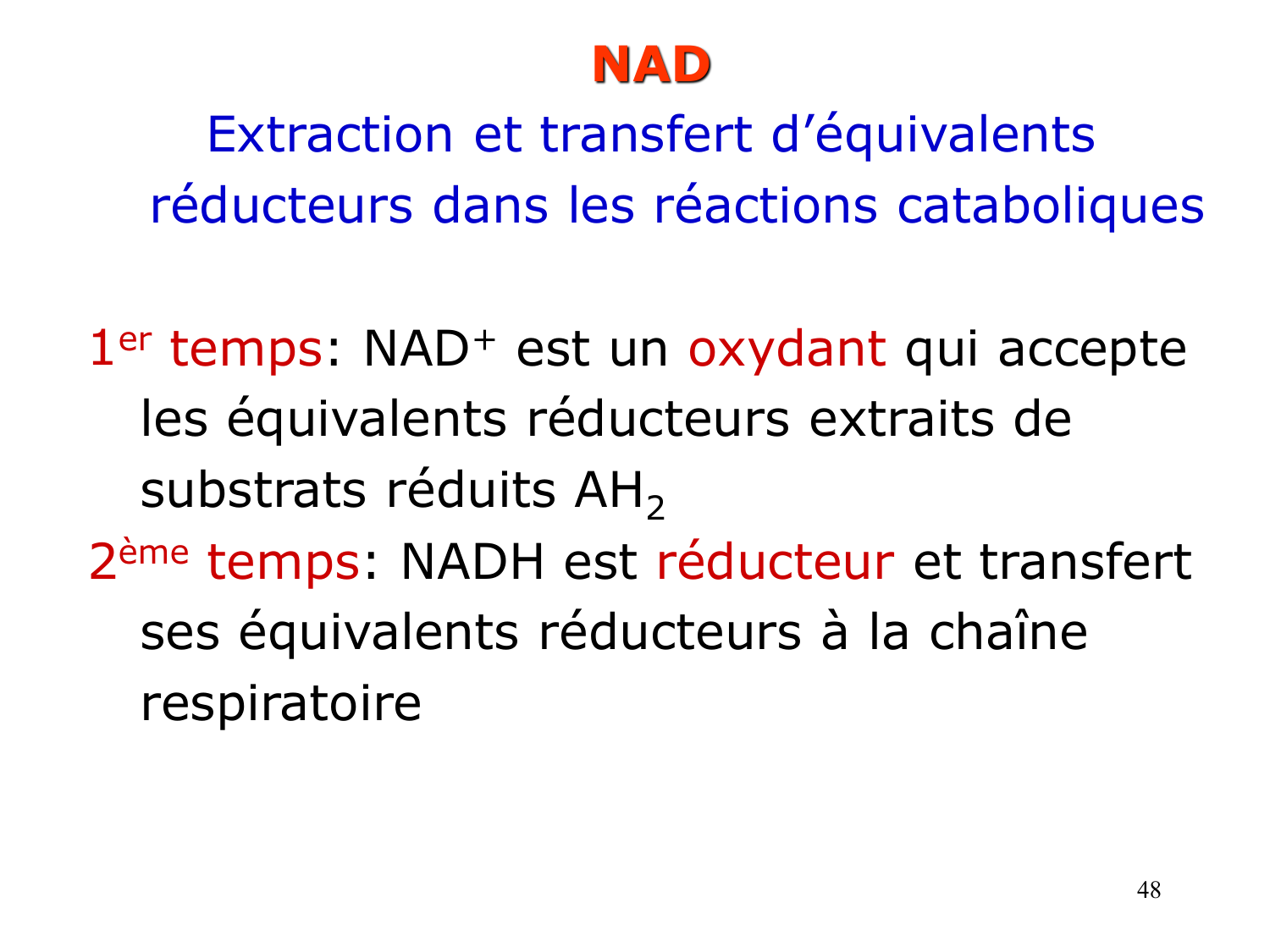 Enzymes II — régulation et coenzymes page 48