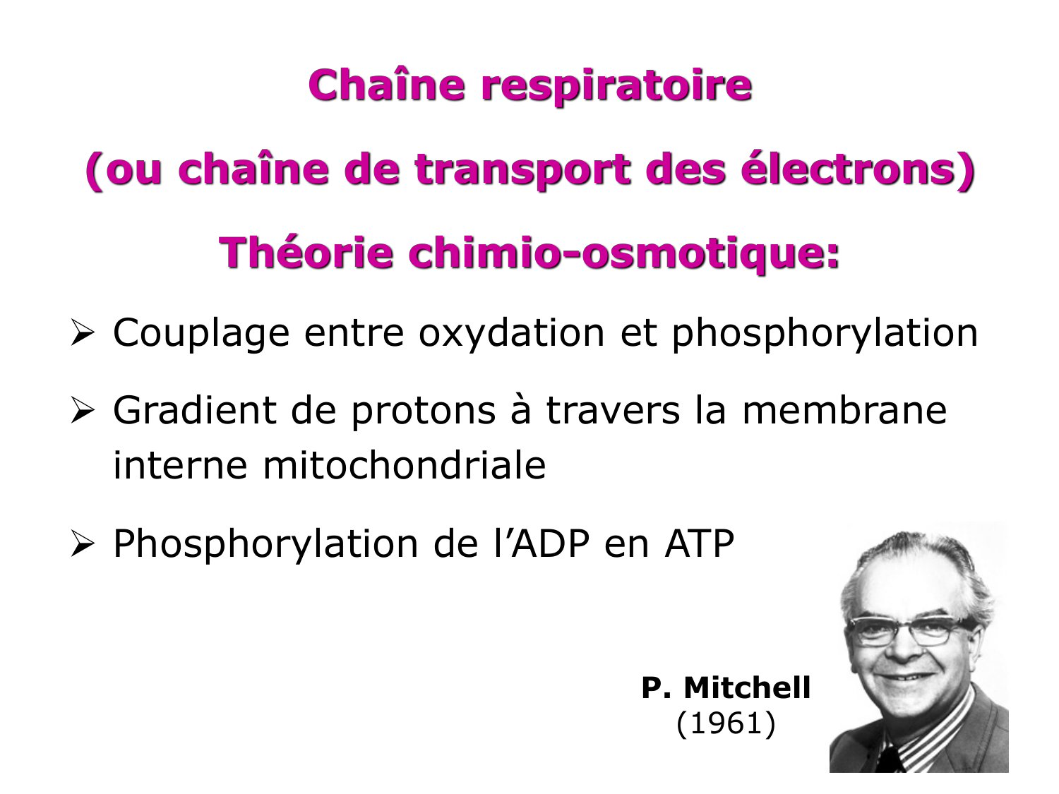 Cycle de l’acide citrique et chaîne respiratoire page 45