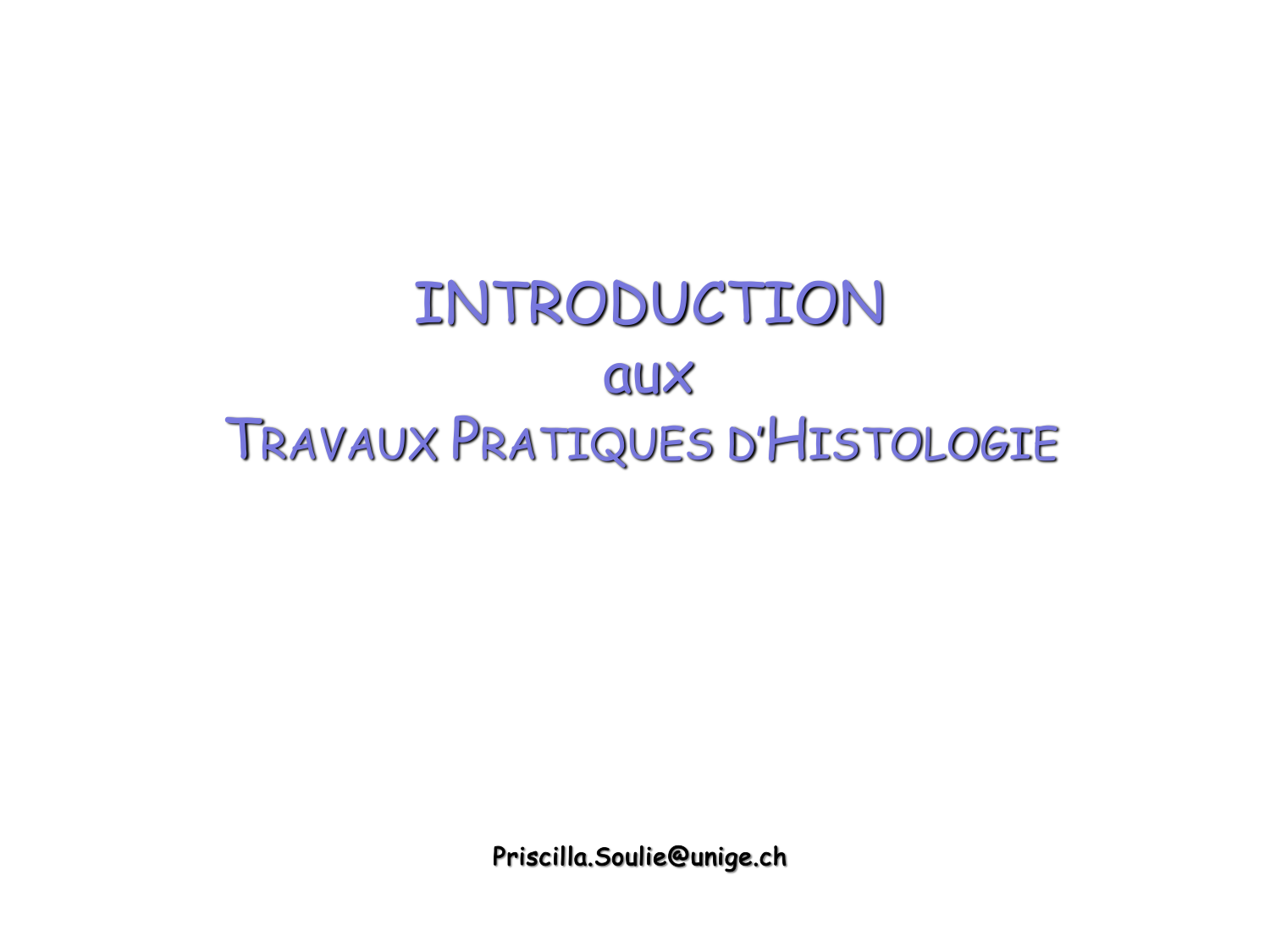 Introduction aux TP d’histologie page 1