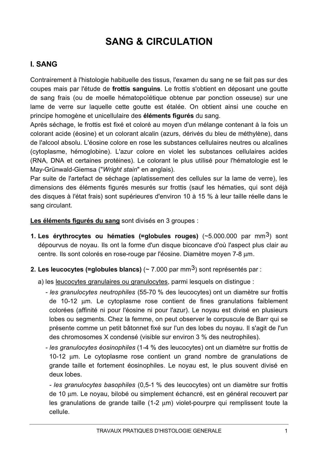 Guide TP — sang et circulation page 1