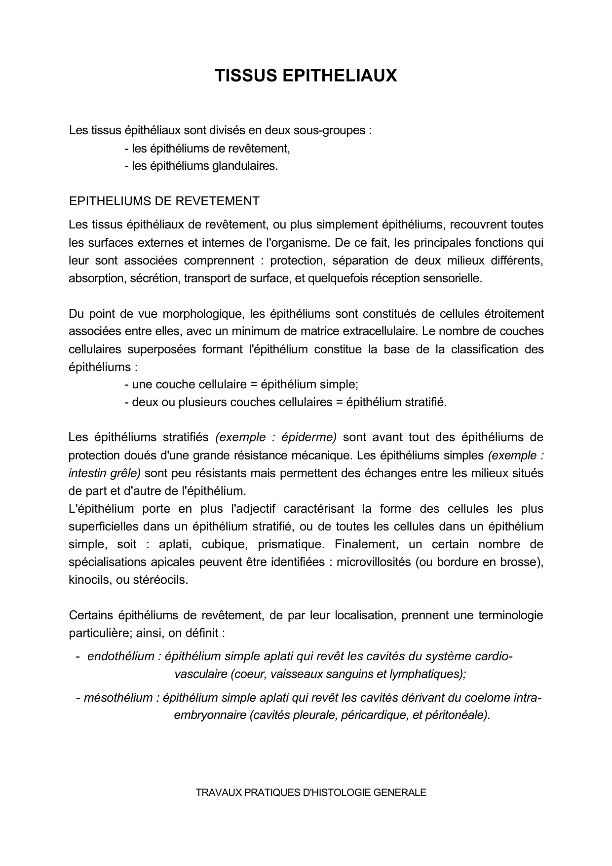 Guide TP — épithélium page 1