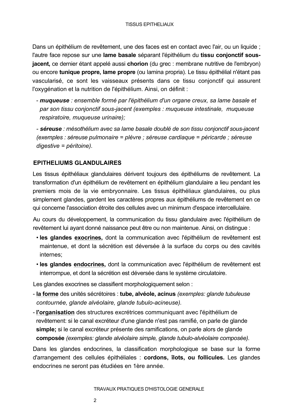 Guide TP — épithélium page 2