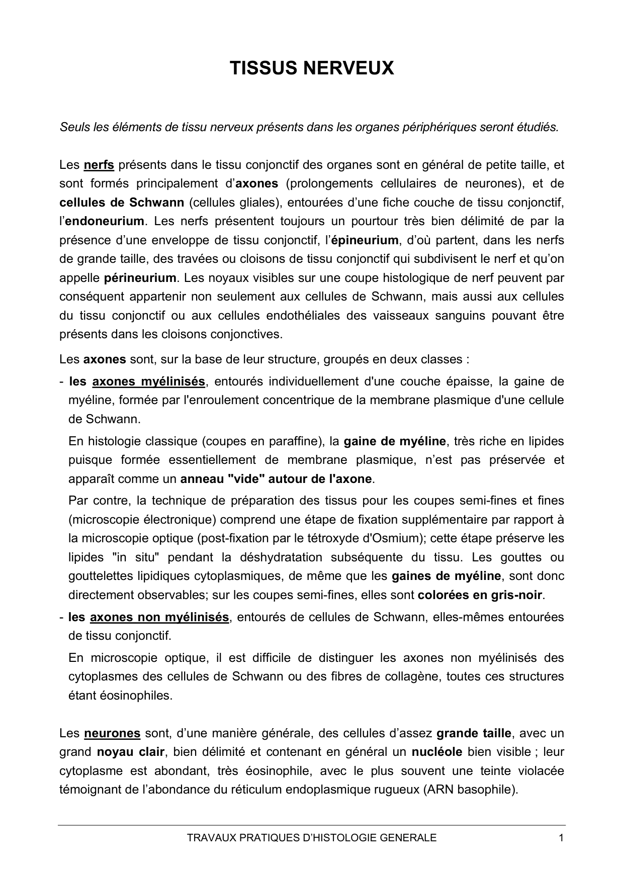 Guide TP — tissu nerveux page 1