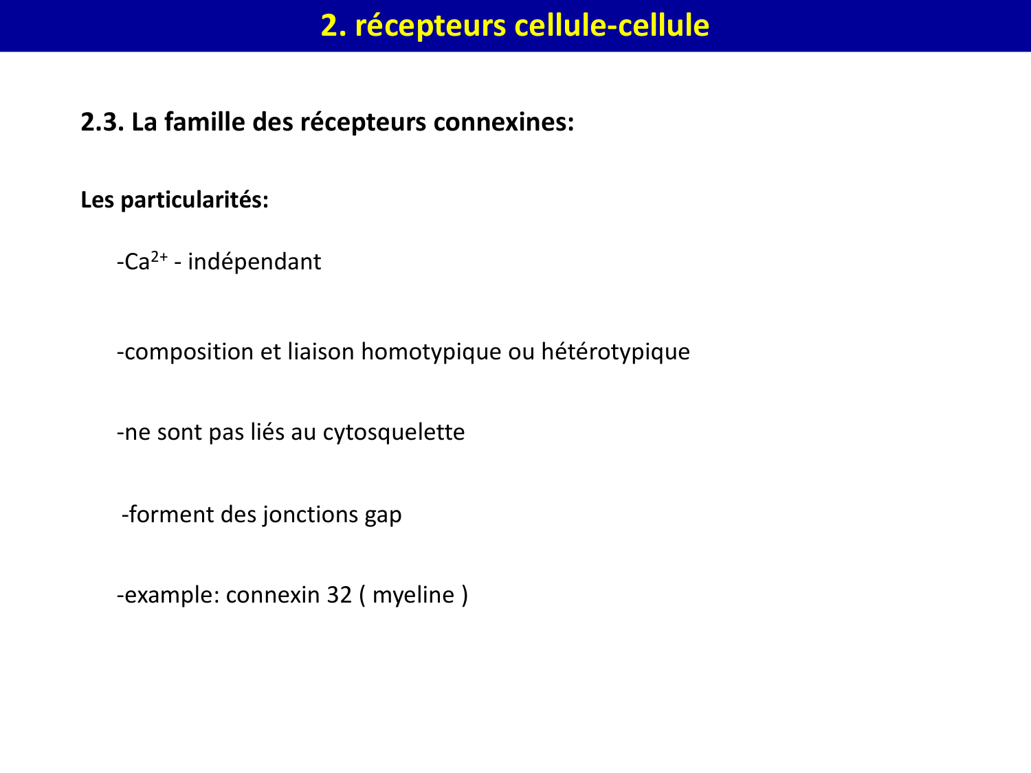 Molécules d’adhésion cellulaire page 41