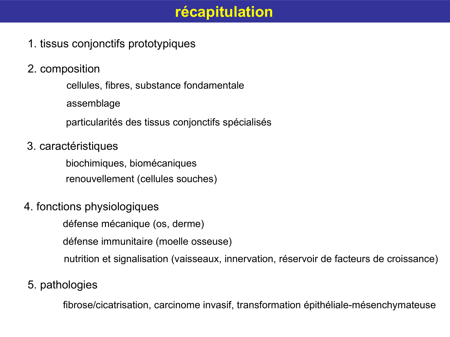 Tissu conjonctif page 73