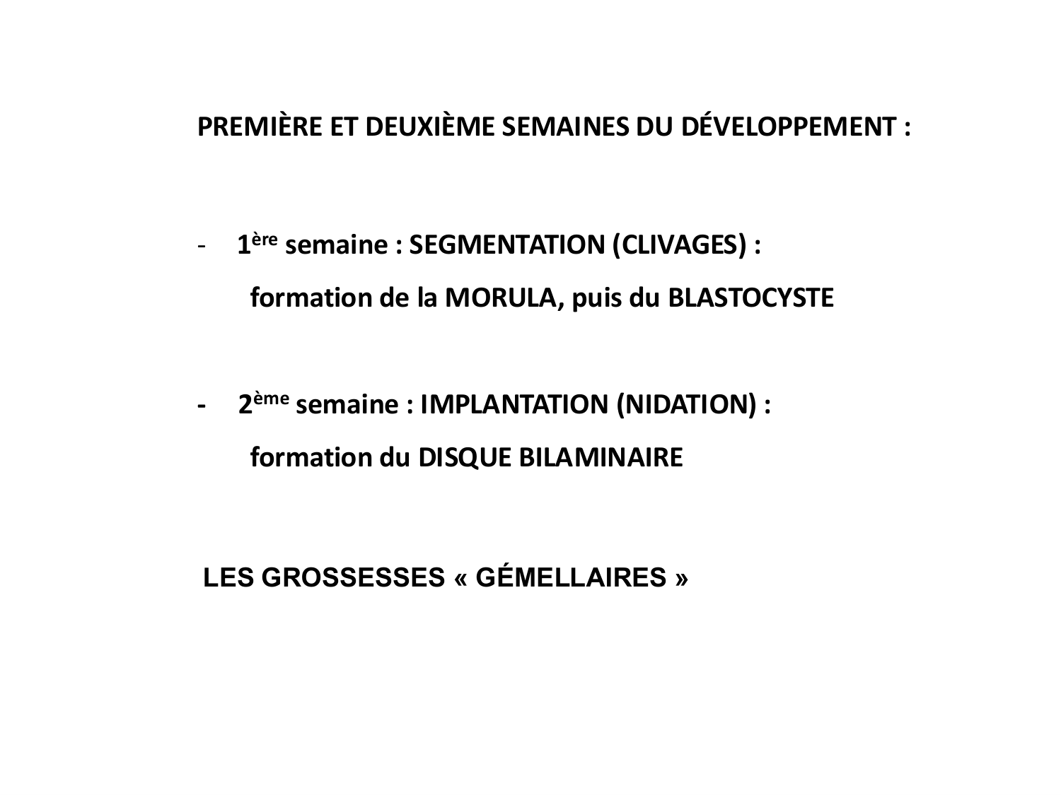 Développement — semaines 1 et 2 page 1