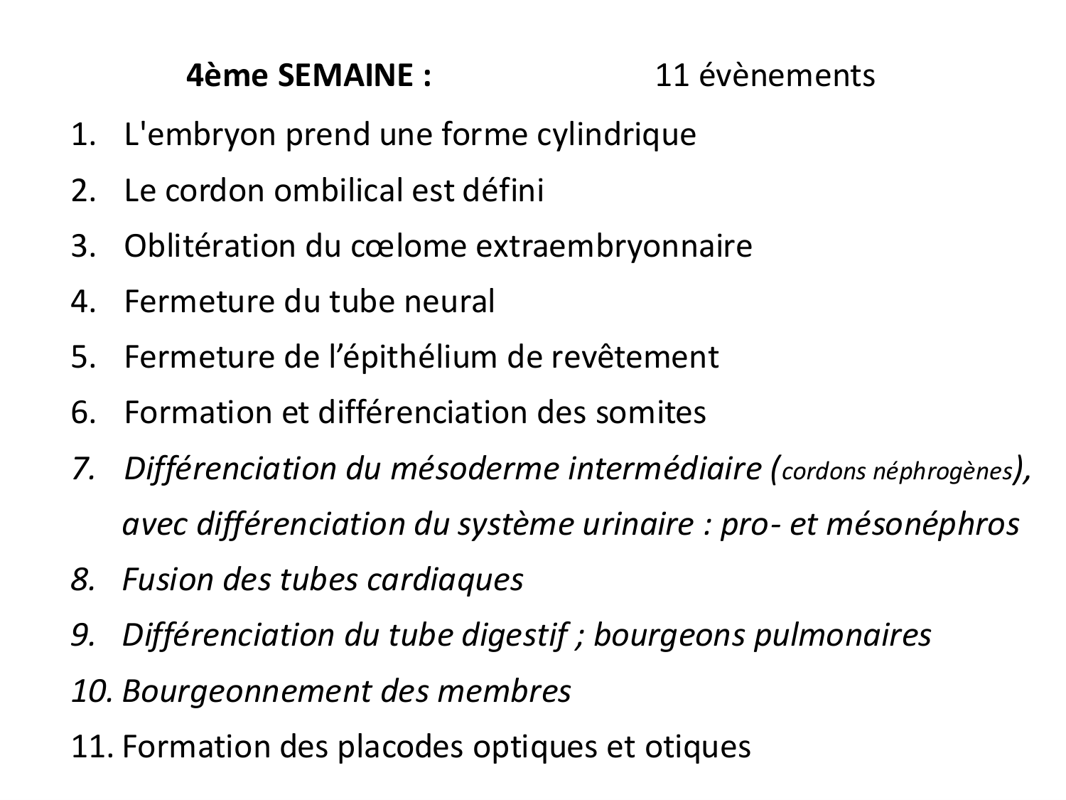 Développement — semaine 4 et 2e mois page 3