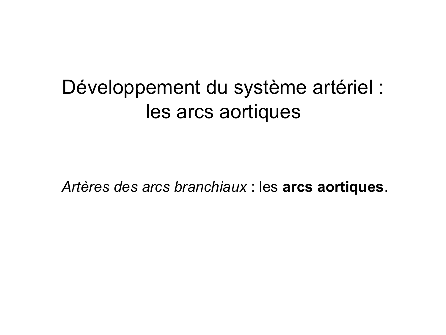 Développement du système cardiovasculaire page 57