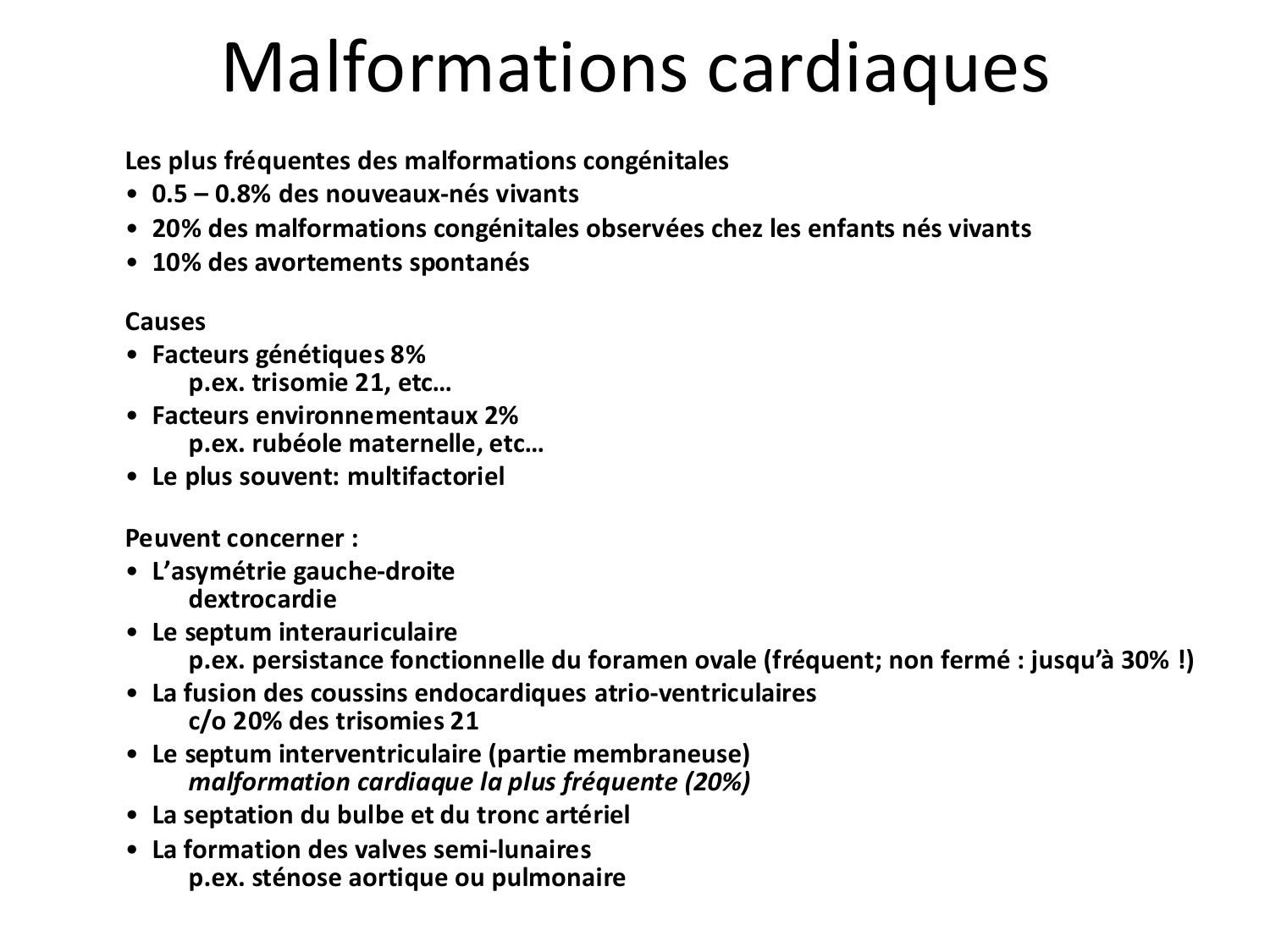 Développement du système cardiovasculaire page 78
