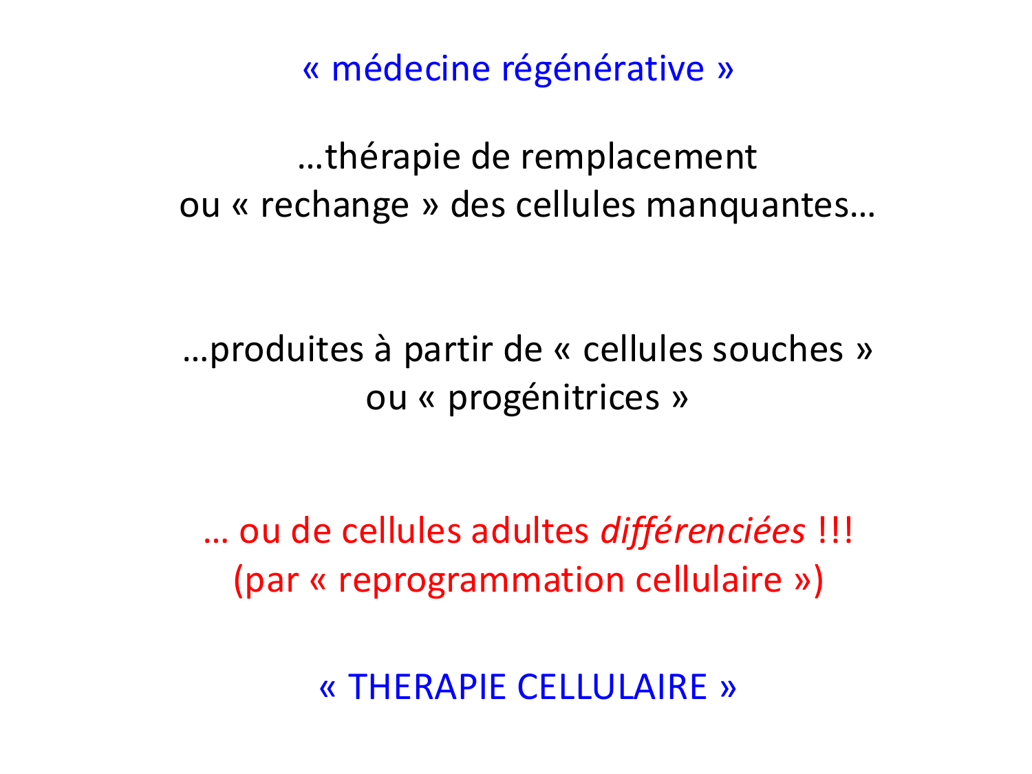 Cellules souches et thérapie cellulaire page 3