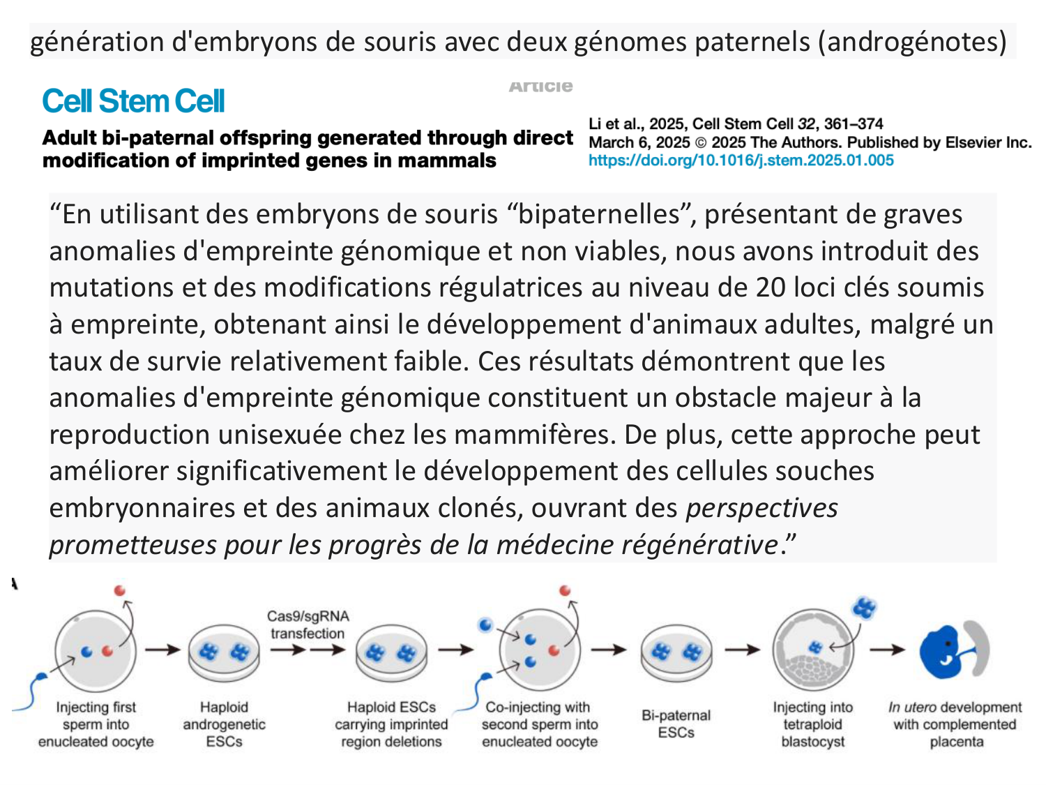 Cellules souches et thérapie cellulaire page 44