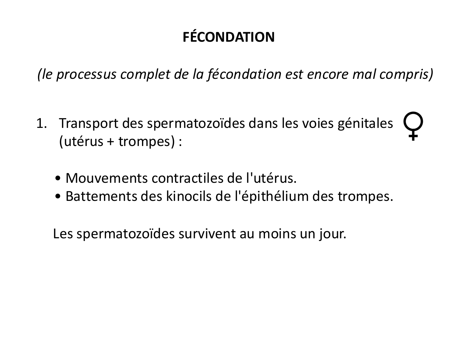 Fécondation et empreinte génomique page 30