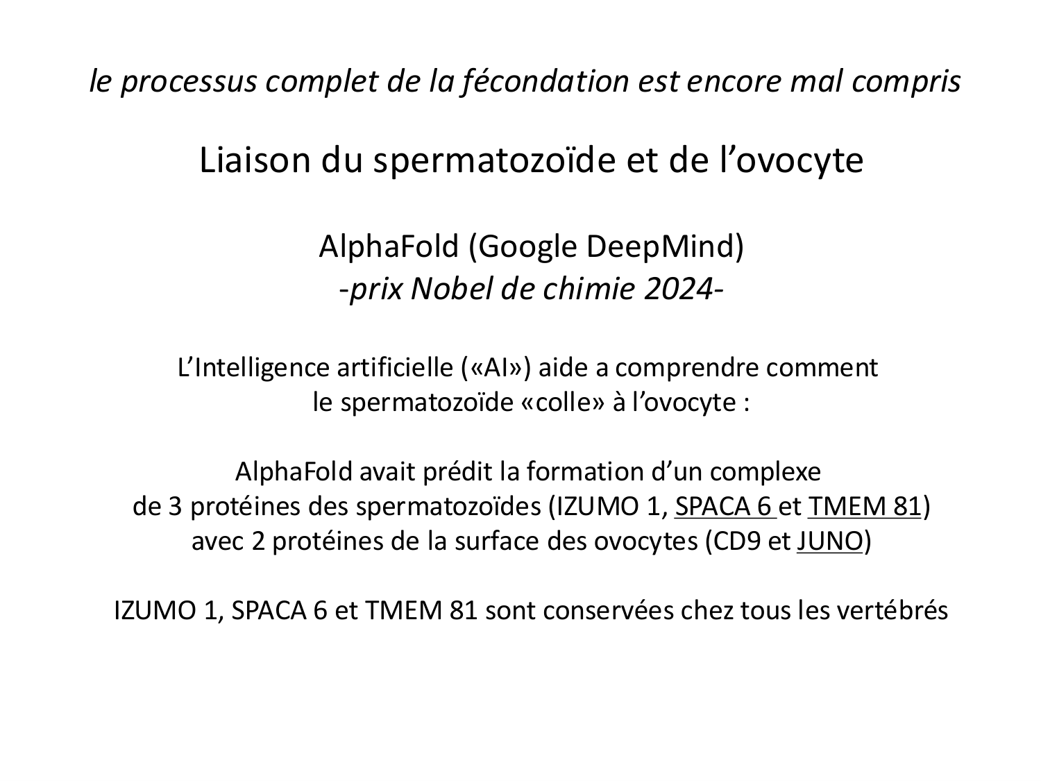 Fécondation et empreinte génomique page 45