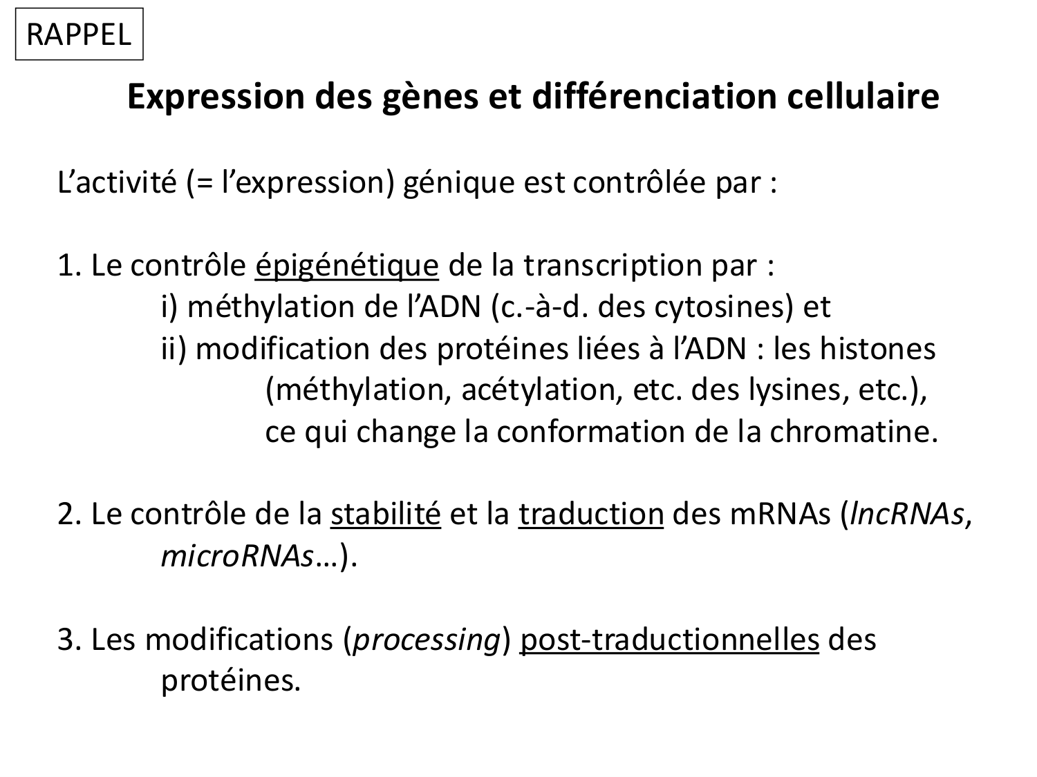 Fécondation et empreinte génomique page 76