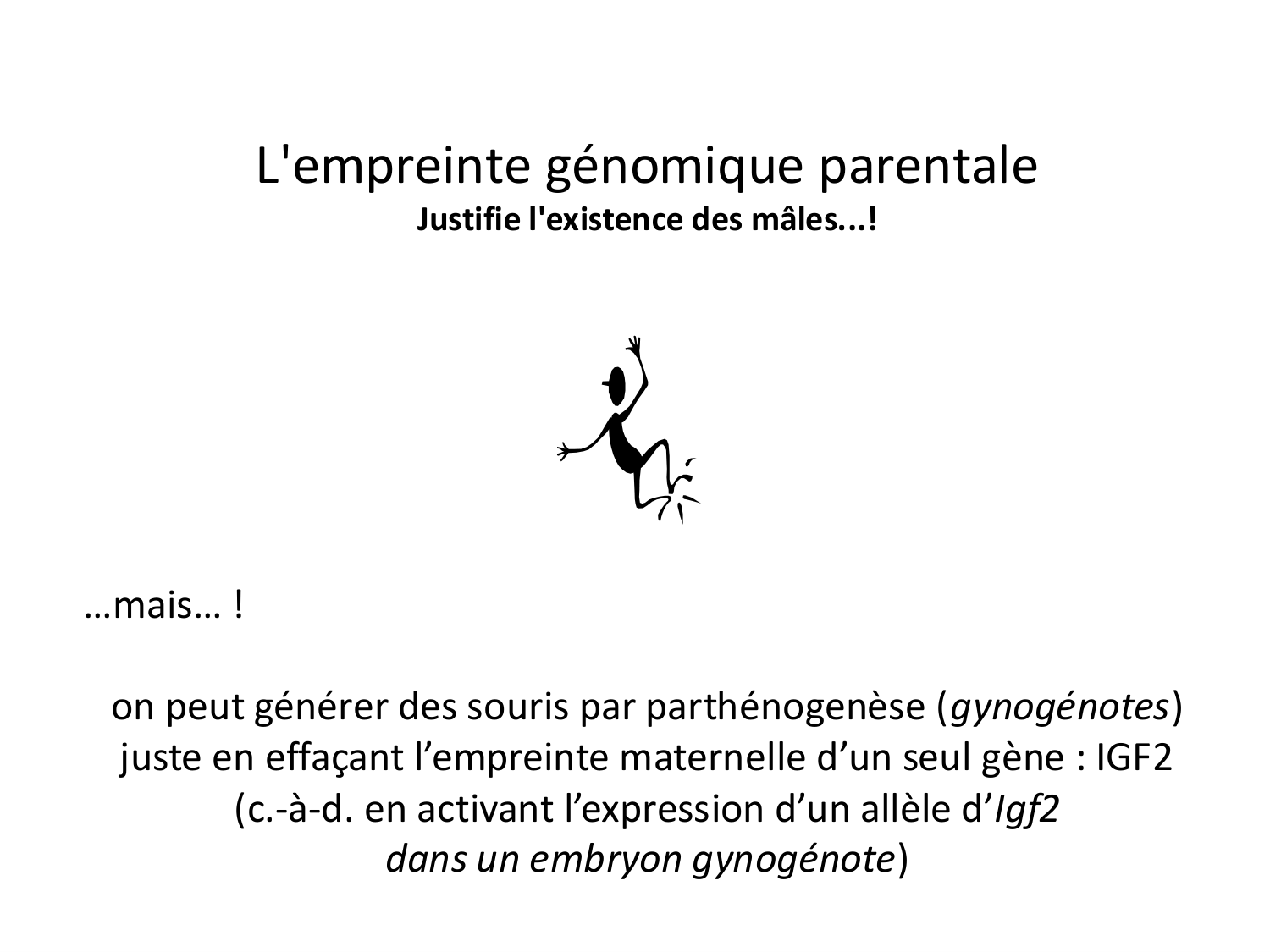 Fécondation et empreinte génomique page 87