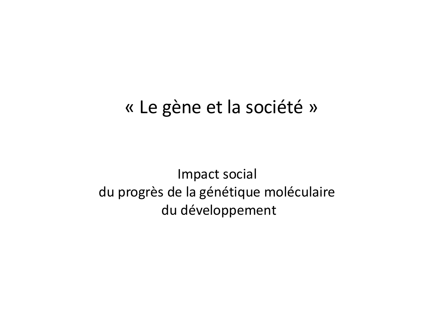 Fécondation et empreinte génomique page 88