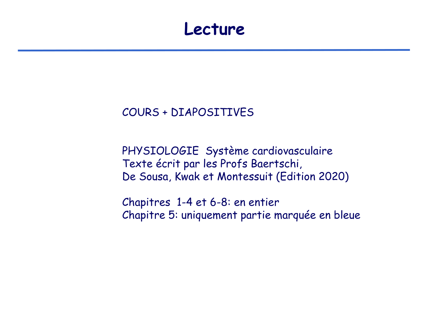 Physiologie cardiovasculaire I page 2