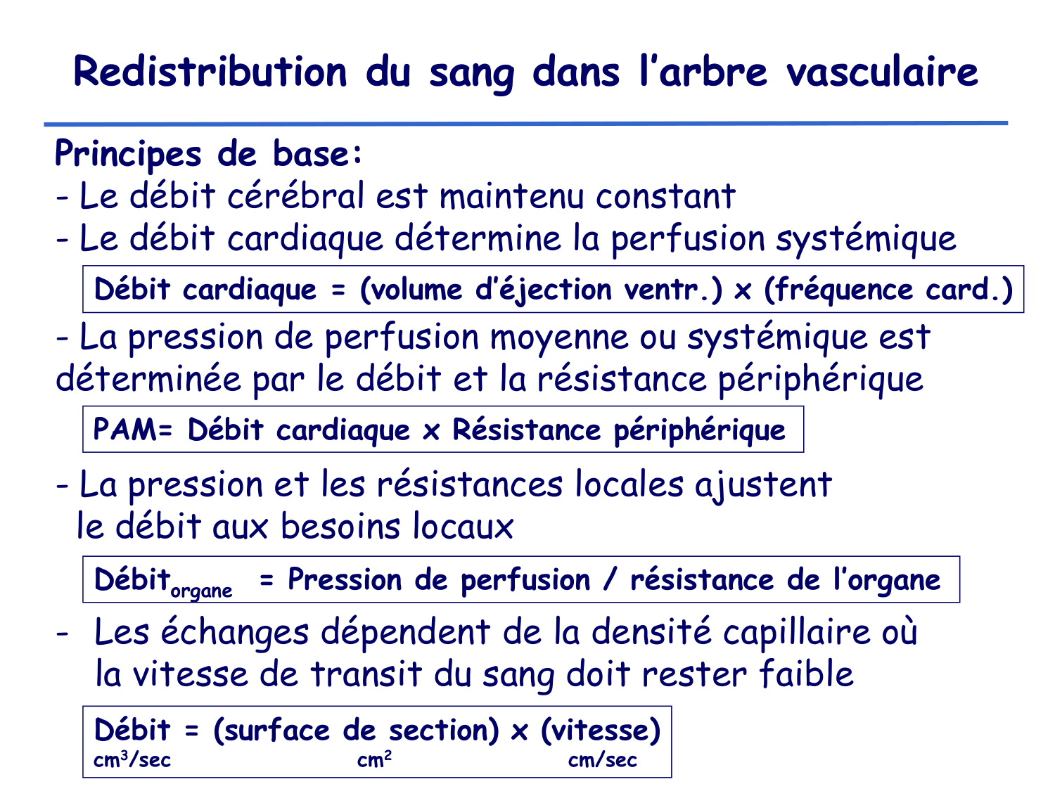 Physiologie cardiovasculaire I page 28