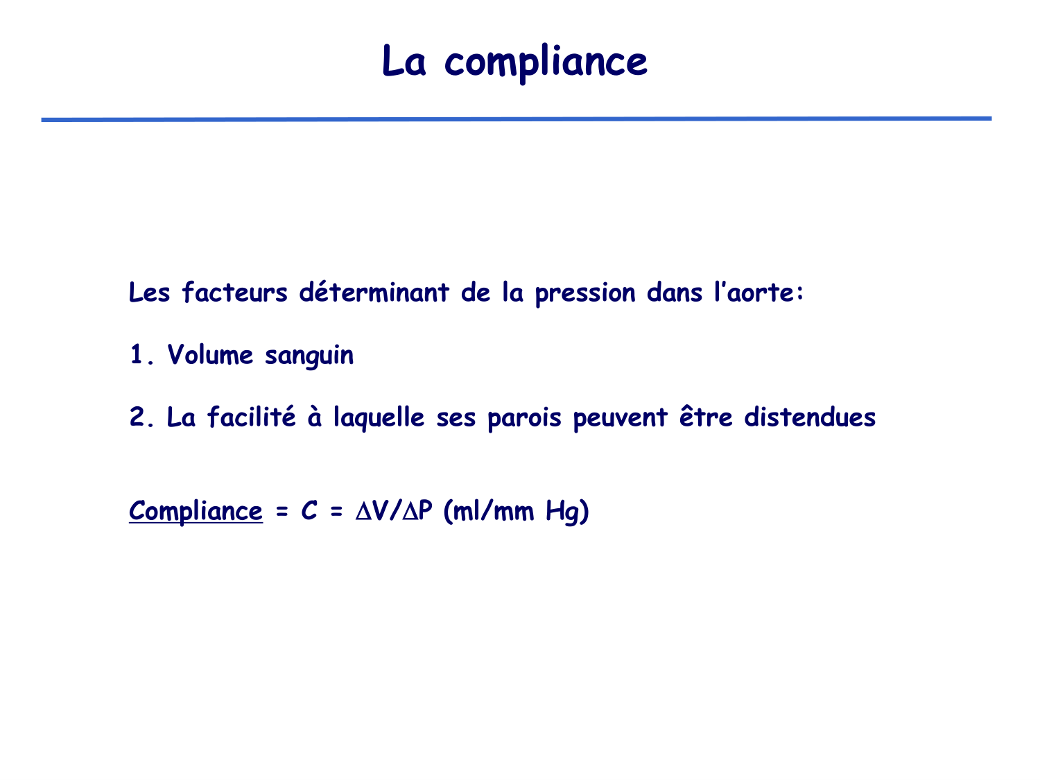 Physiologie cardiovasculaire II page 9