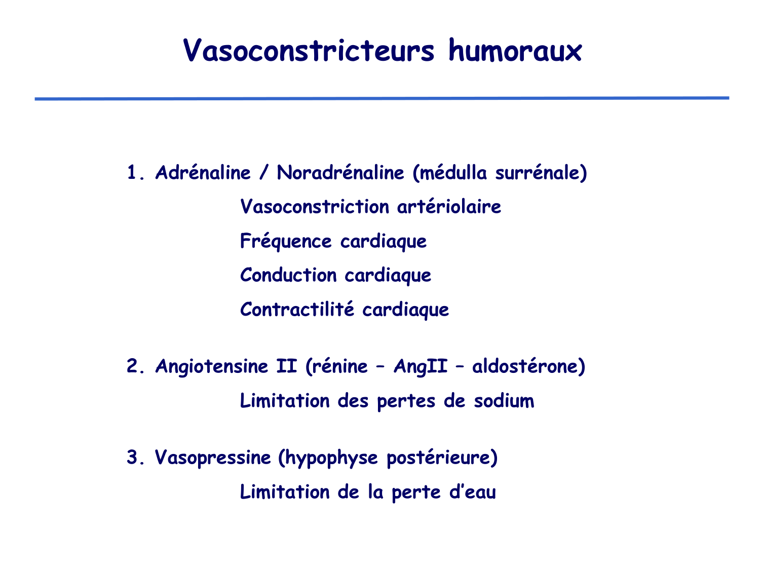 Physiologie cardiovasculaire III page 18