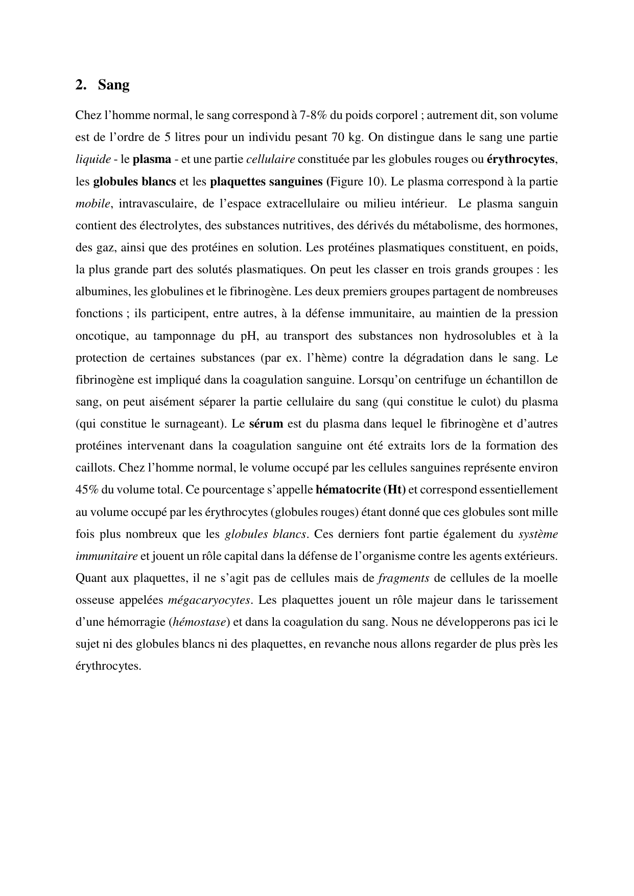 Circulatoire — polycopié 2020 page 14