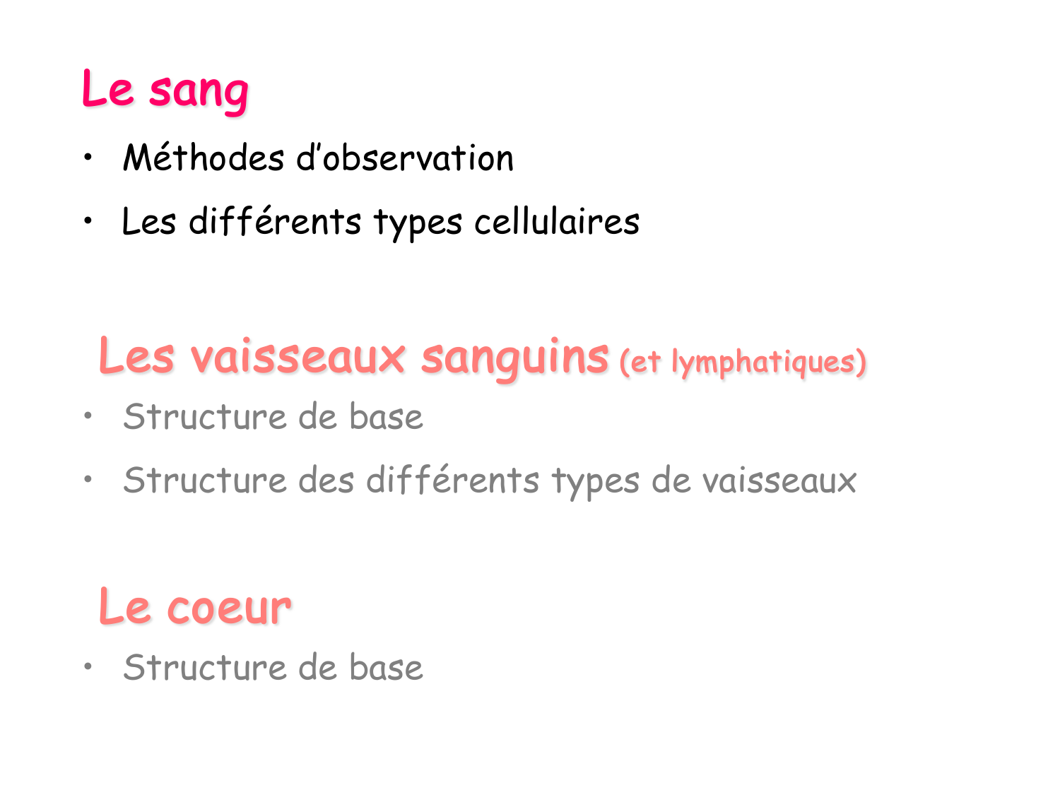 Sang et circulation — introduction page 2