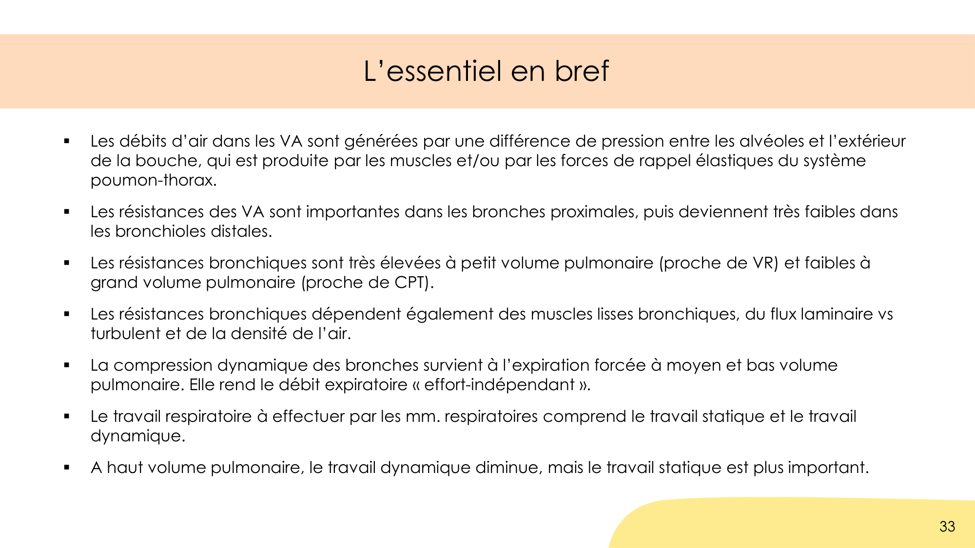 Dynamique respiratoire page 33