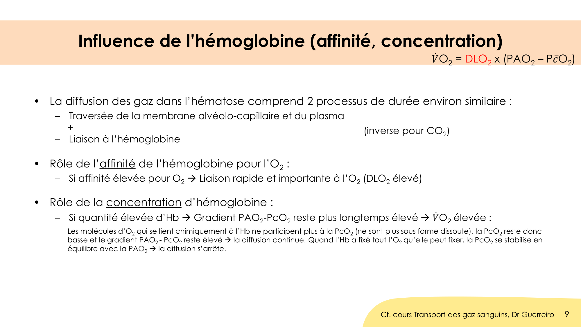 Hématose et rapports V/Q page 9