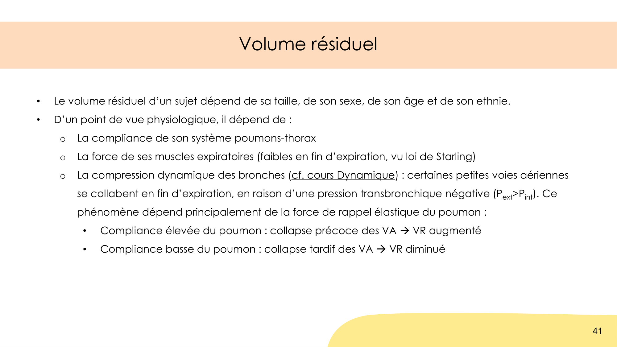 Mécanique thoracique page 41