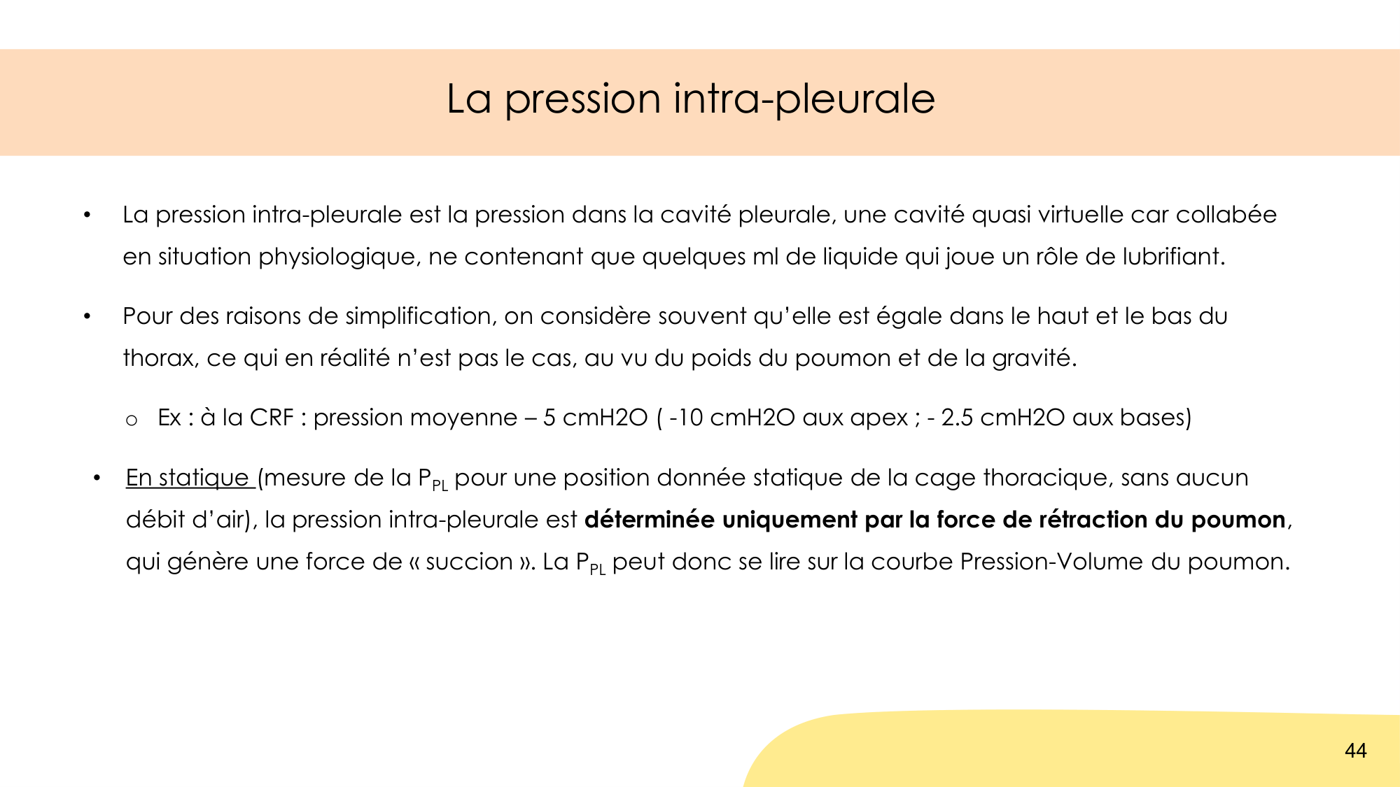 Mécanique thoracique page 44