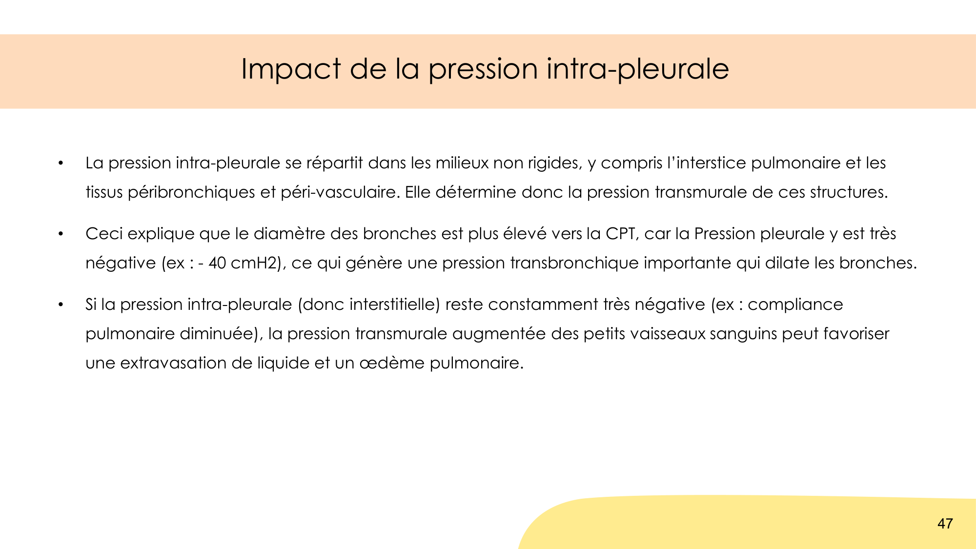 Mécanique thoracique page 47
