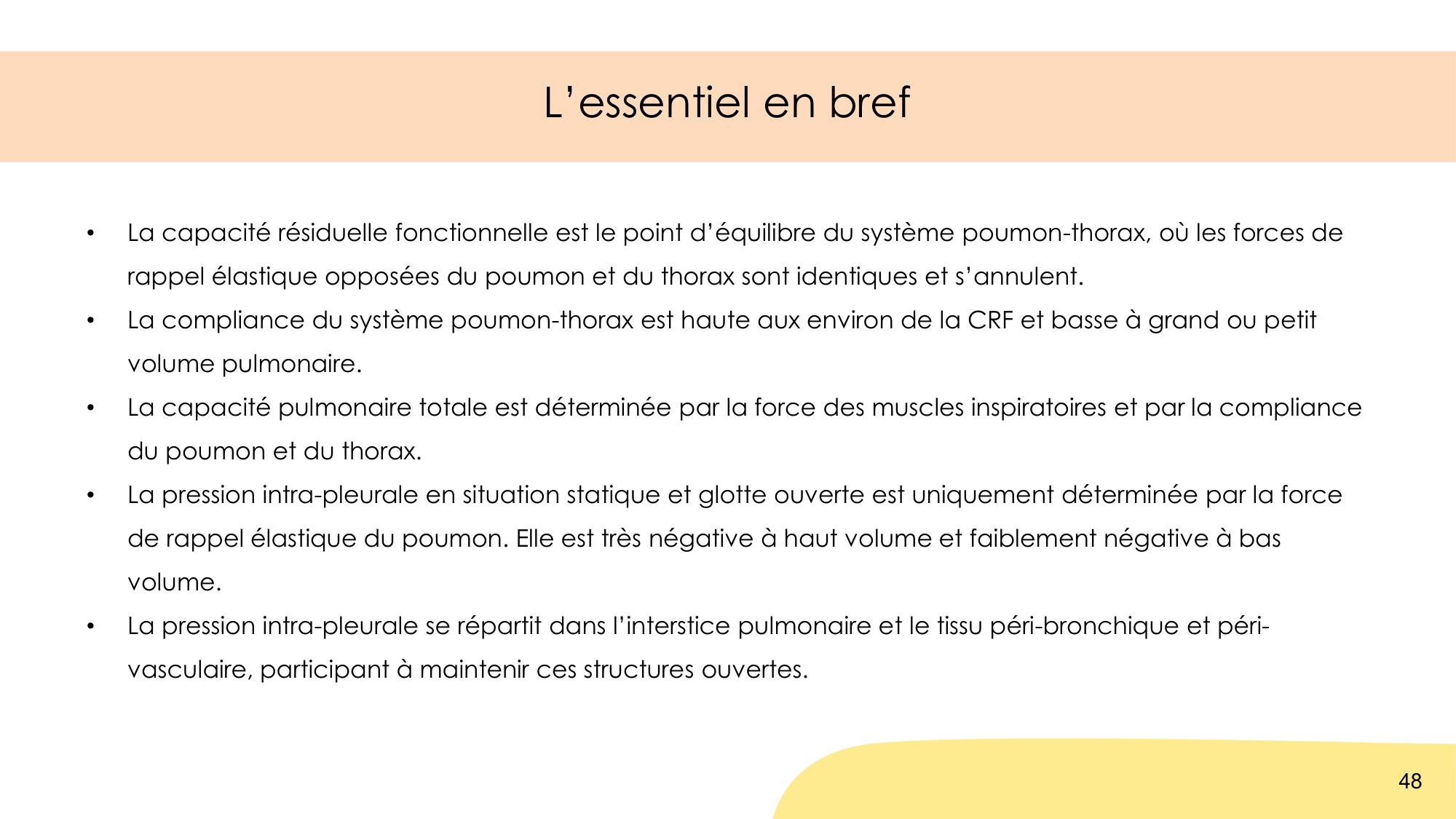 Mécanique thoracique page 48