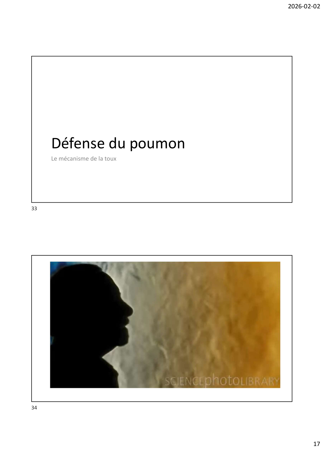 Défense pulmonaire page 17