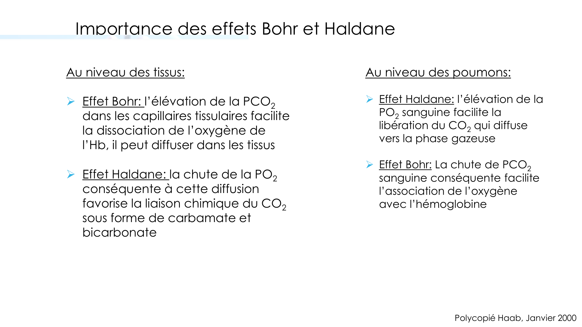 Transport des gaz sanguins page 30