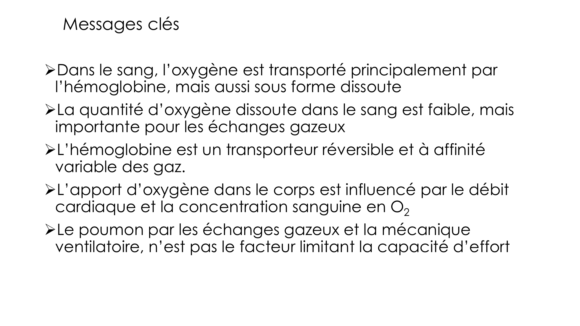 Transport des gaz sanguins page 42