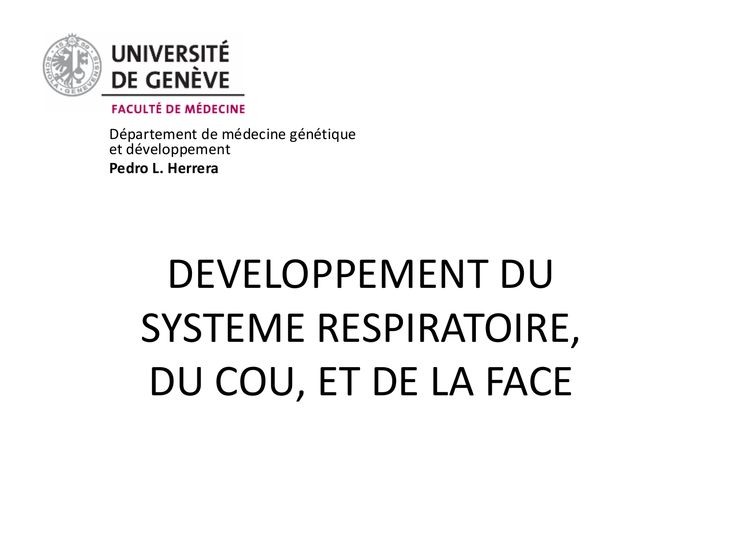 FACE, Arcs branchiaux, Diaphragme Système respiratoire 2026 page 1