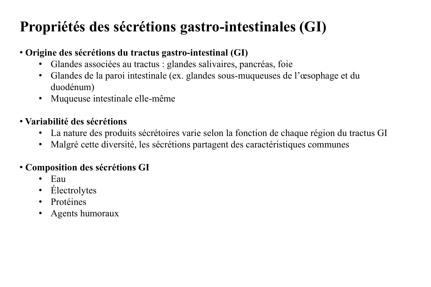 Motilité, transport et flore page 50