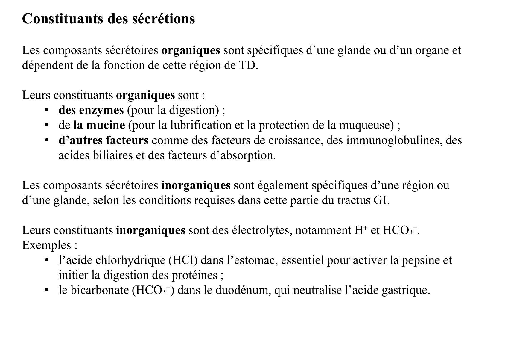 Motilité, transport et flore page 52