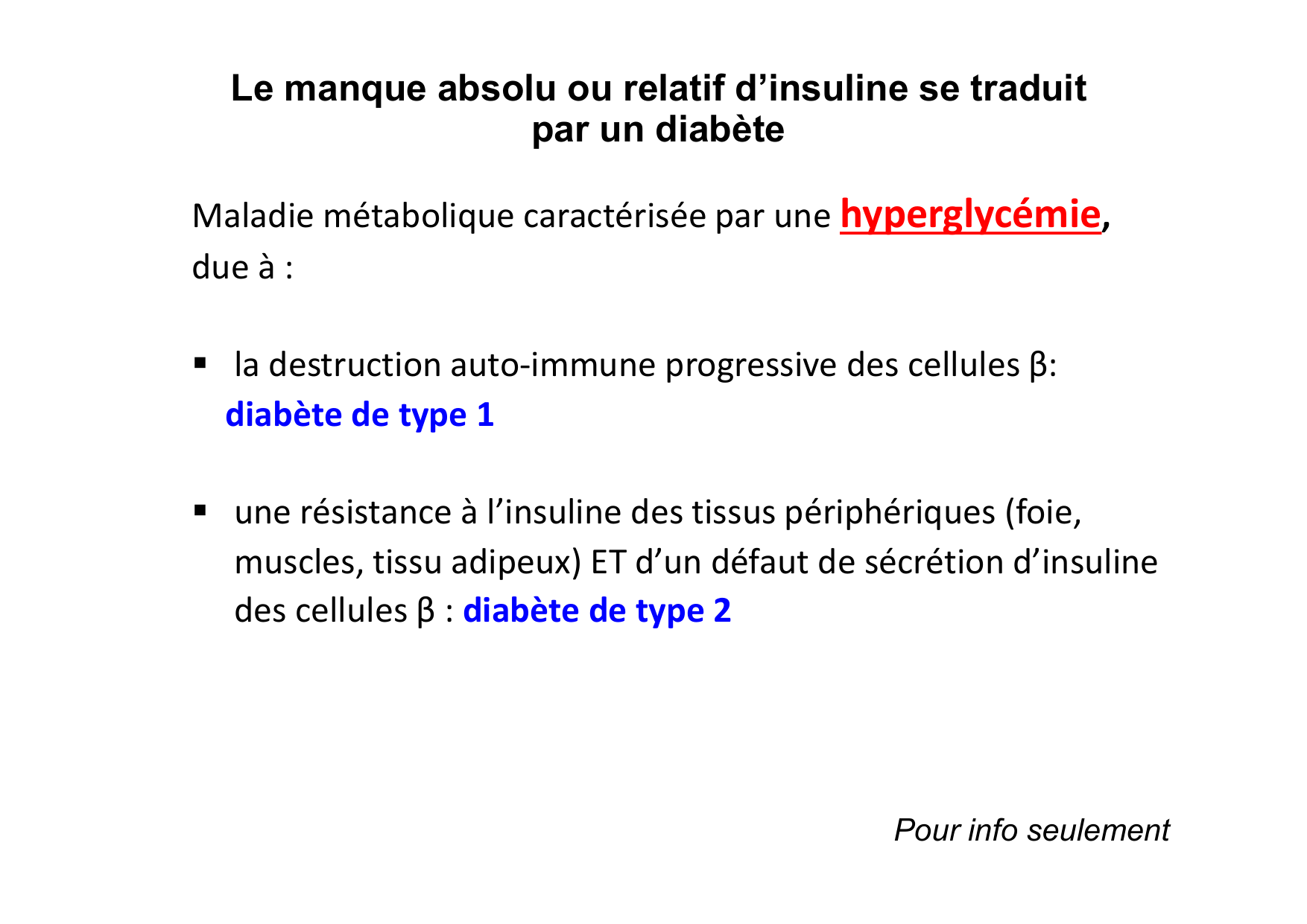 Régulation de la glycémie page 32