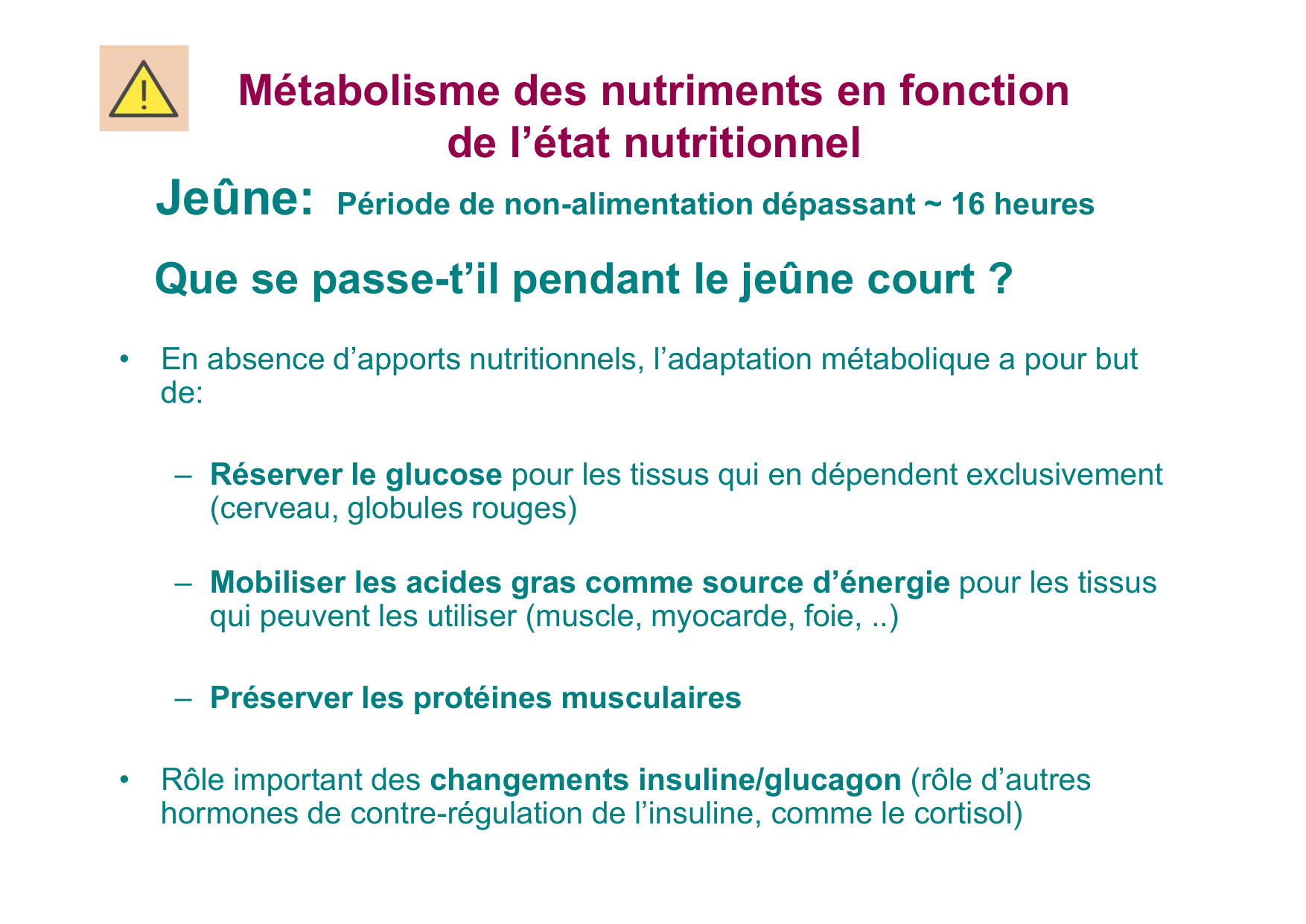 Régulation de la glycémie page 52