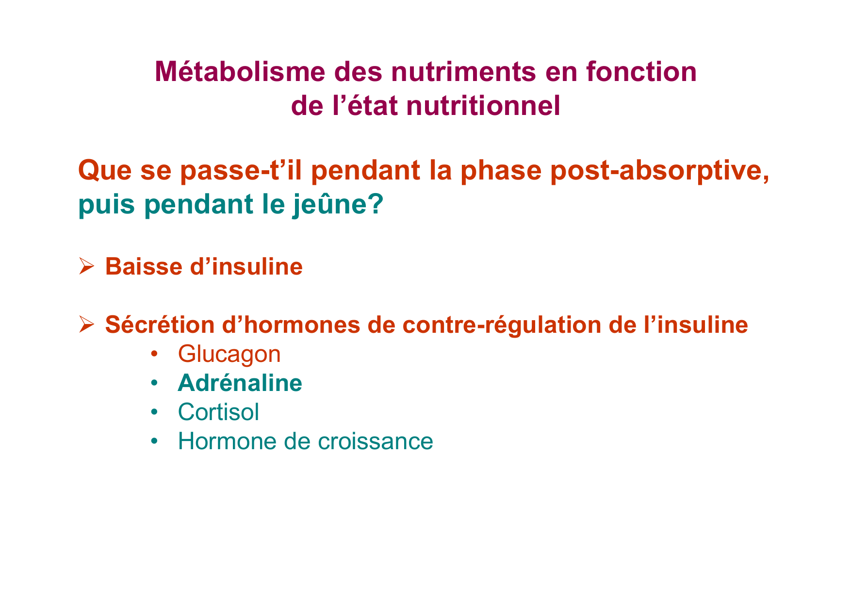Régulation de la glycémie page 59