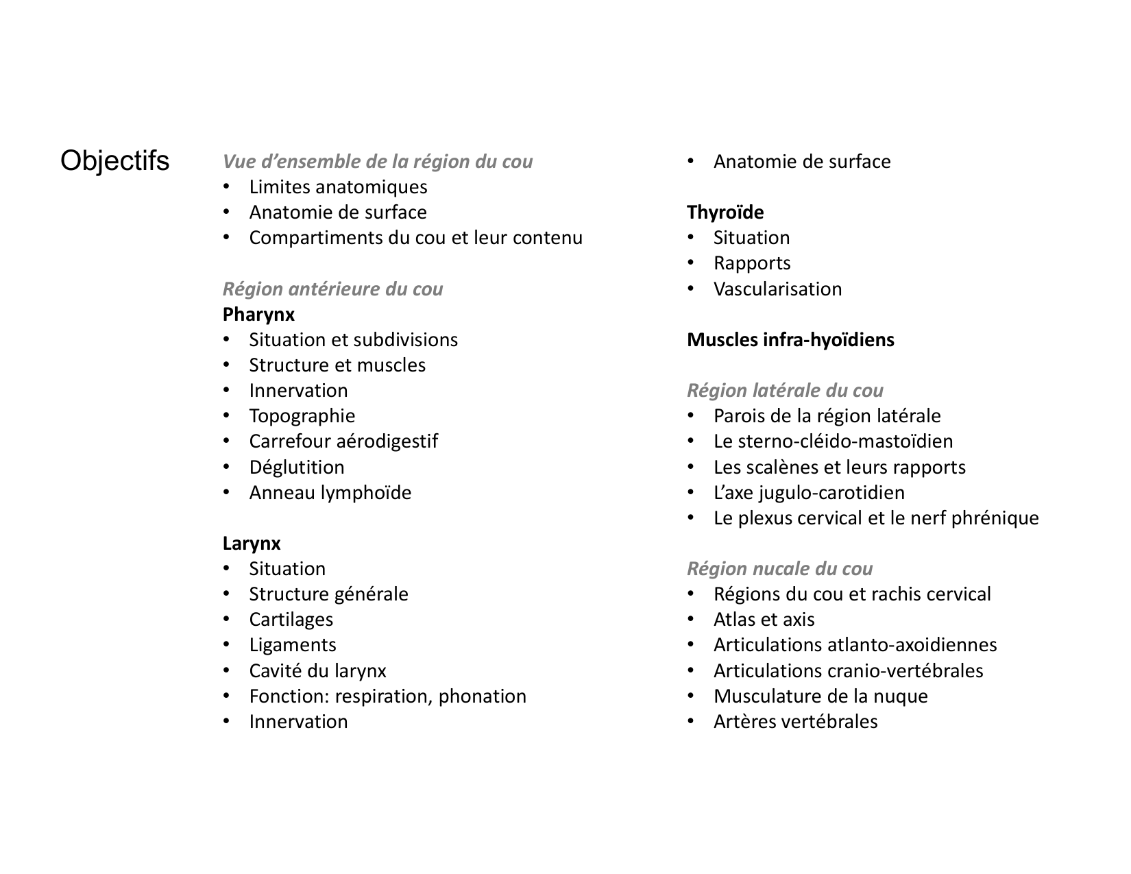 Anatomie du cou 2025 page 3