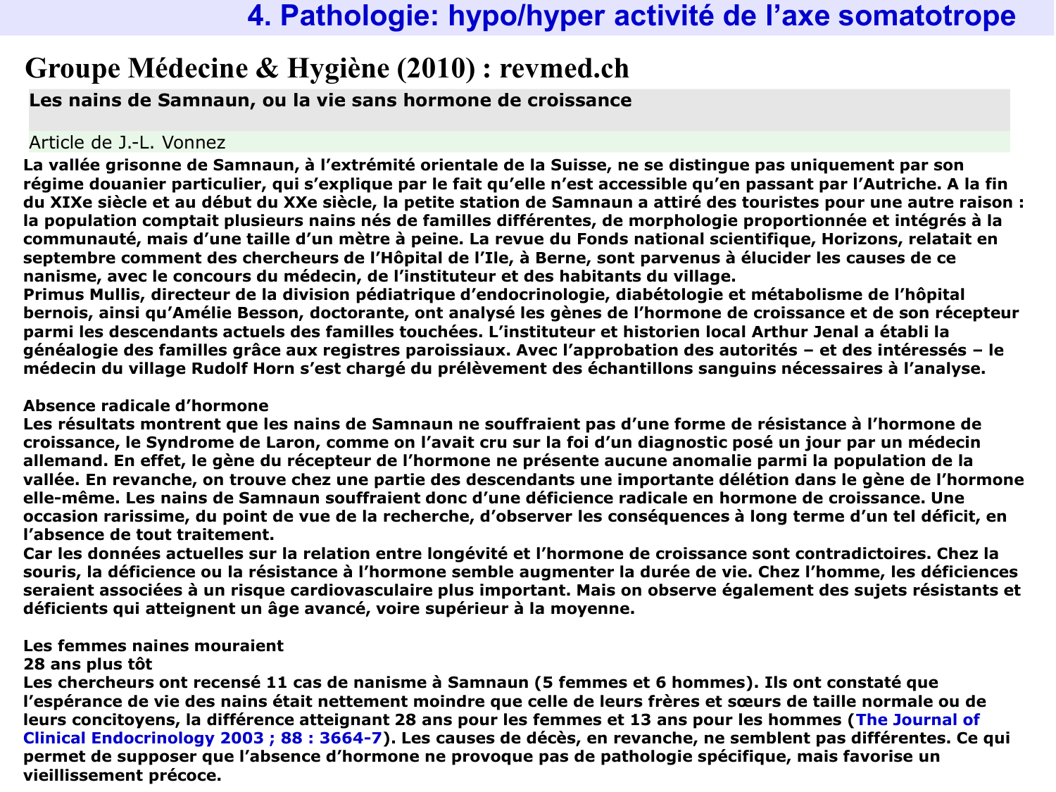 Hormone de croissance et prolactine page 31